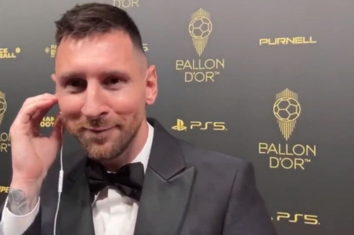 Lionel Messi, dialog spectaculos cu Ibai Llanos la gala Balonului de Aur 2023