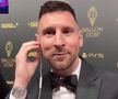 Lionel Messi, dialog spectaculos cu Ibai Llanos la gala Balonului de Aur 2023