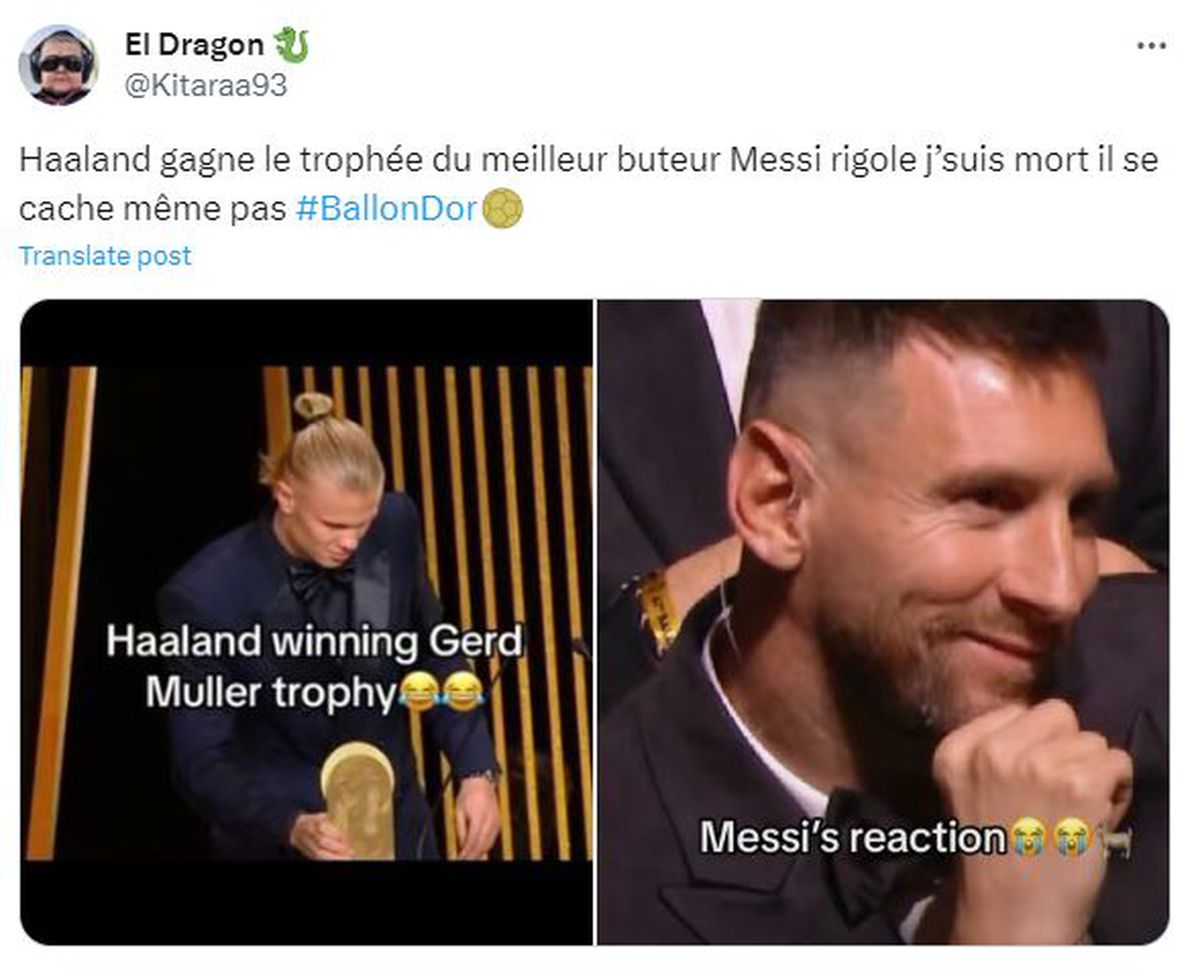Balonul de Aur 2023 - Lionel Messi - meme