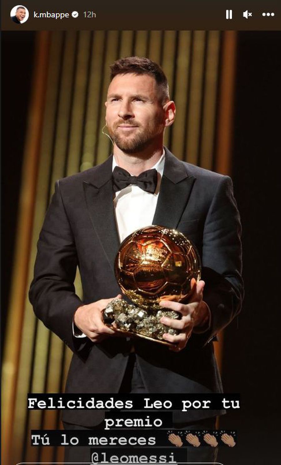 Reacția lui Mbappe, după ce Lionel Messi a devenit „Balon de Aur”. În vară spunea: „Cred că merit să îl câștig, da”