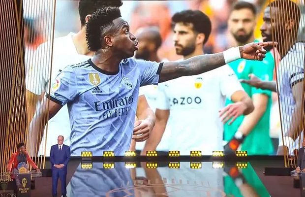 Primul scandal după gala Balonului de Aur: înfuriați de poza cu Vinicius jr. aleasă de organizatori