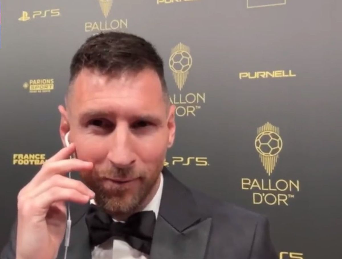 Lionel Messi, dialog spectaculos cu Ibai Llanos la gala Balonului de Aur 2023