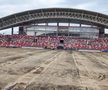 Lucrările de la stadionul din Arad avansează // foto: Bogdan Cioara / Arad