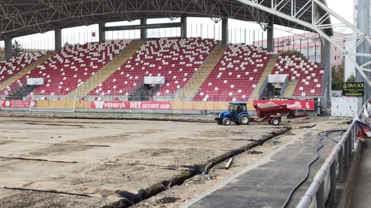 Imagini spectaculoase: stadionul de 14 milioane din SuperLigă aduce a câmp de luptă!