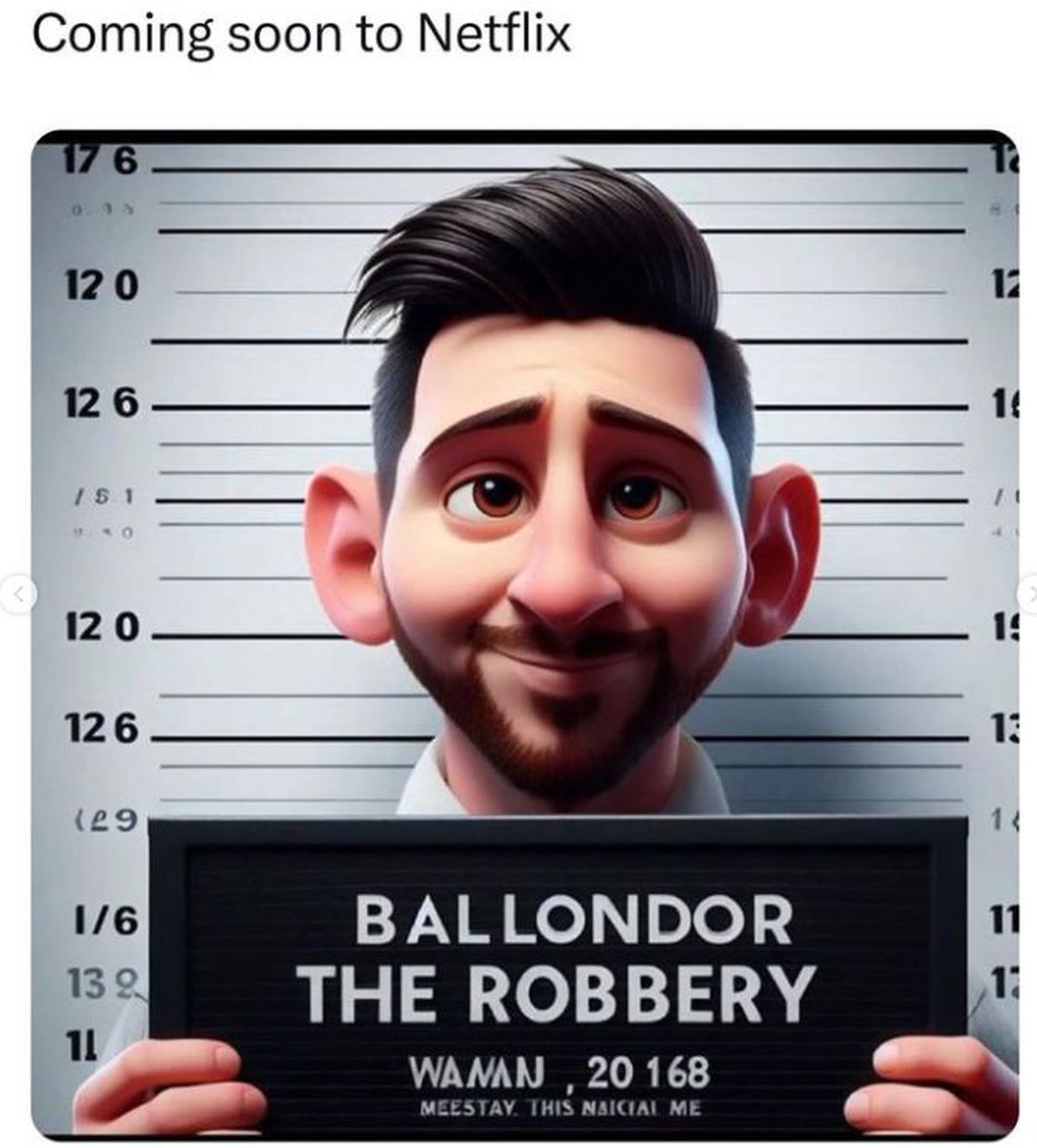 Balonul de Aur 2023 - Lionel Messi - meme