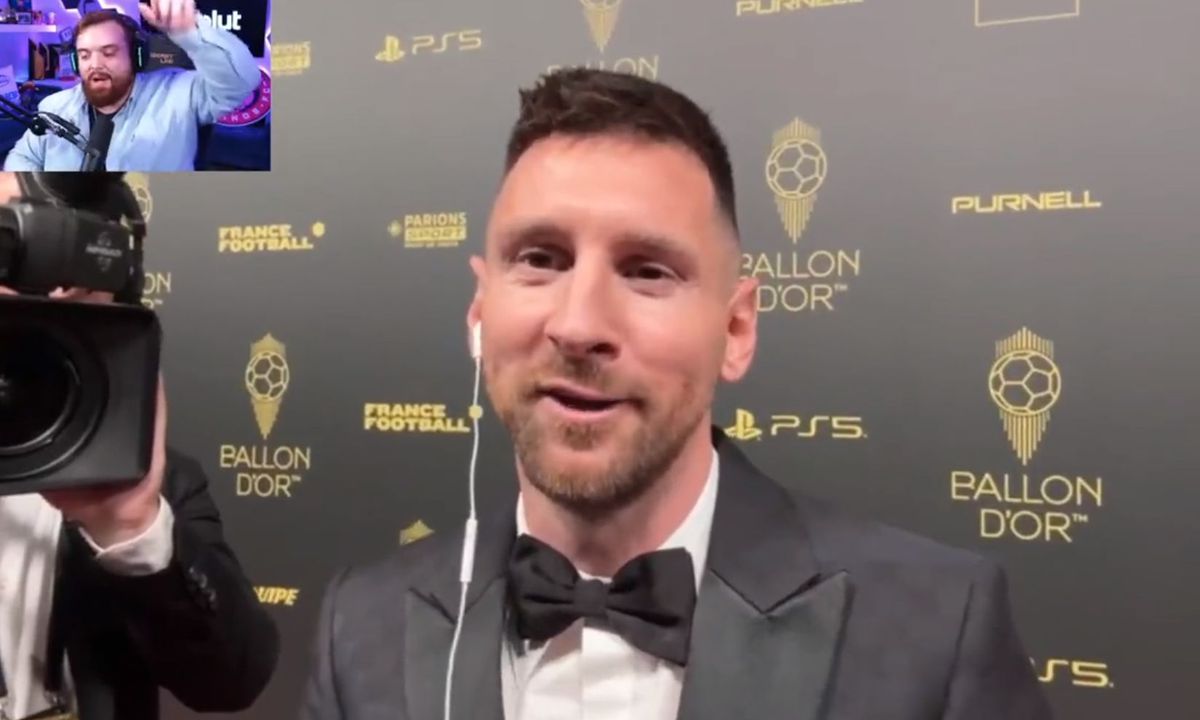 Lionel Messi, dialog spectaculos cu Ibai Llanos la gala Balonului de Aur 2023