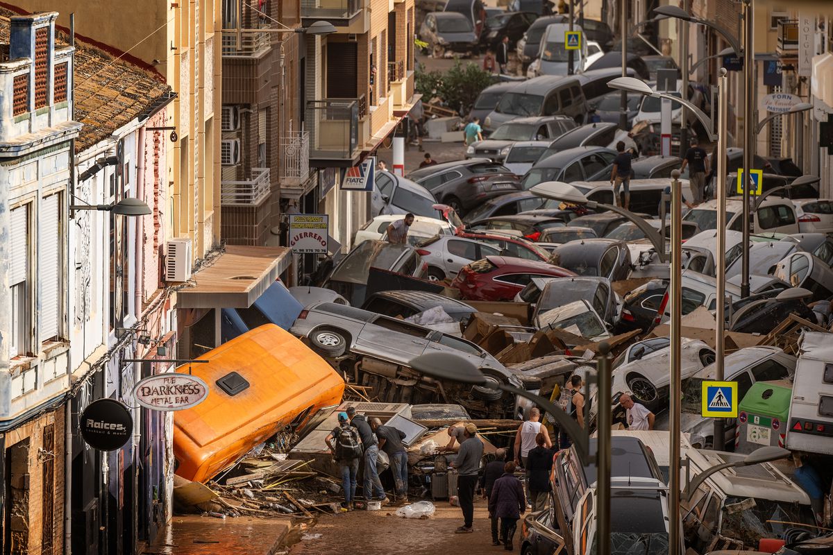 Tragedie fără margini provocată de furtuna devastatoare din Valencia. Foto: Getty Images