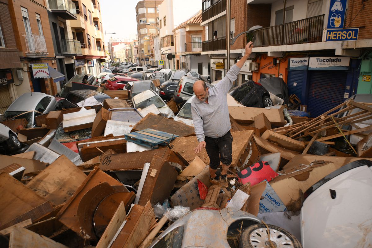 Tragedie fără margini provocată de furtuna devastatoare din Valencia. Foto: Getty Images