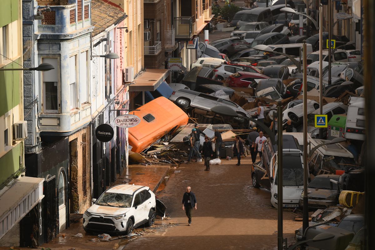 Tragedie fără margini provocată de furtuna devastatoare din Valencia. Foto: Getty Images