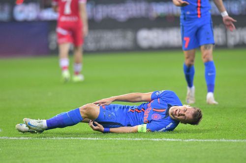 Darius Olaru, accidentat în meciul Dinamo - FCSB 0-4 din Cupa României / foto: Cristi Preda (GSP.ro)