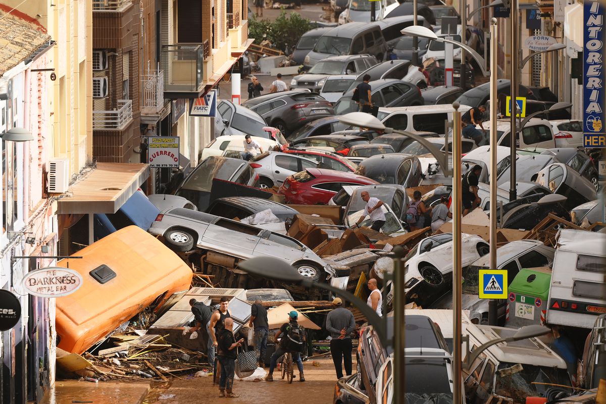 Tragedie fără margini provocată de furtuna devastatoare din Valencia. Foto: Getty Images