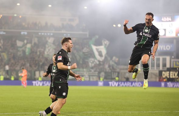 Virgil Ghiță, decisiv pentru Hannover în 2.Bundesliga: golul cu capul a salvat un punct