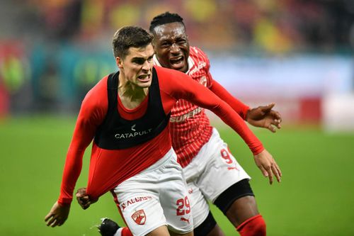 Alberto Soro, extrema dreapta de la Dinamo, a marcat un gol superb în meciul cu CFR Cluj, în minutul 90+2. / foto Cristi Preda (GSP)