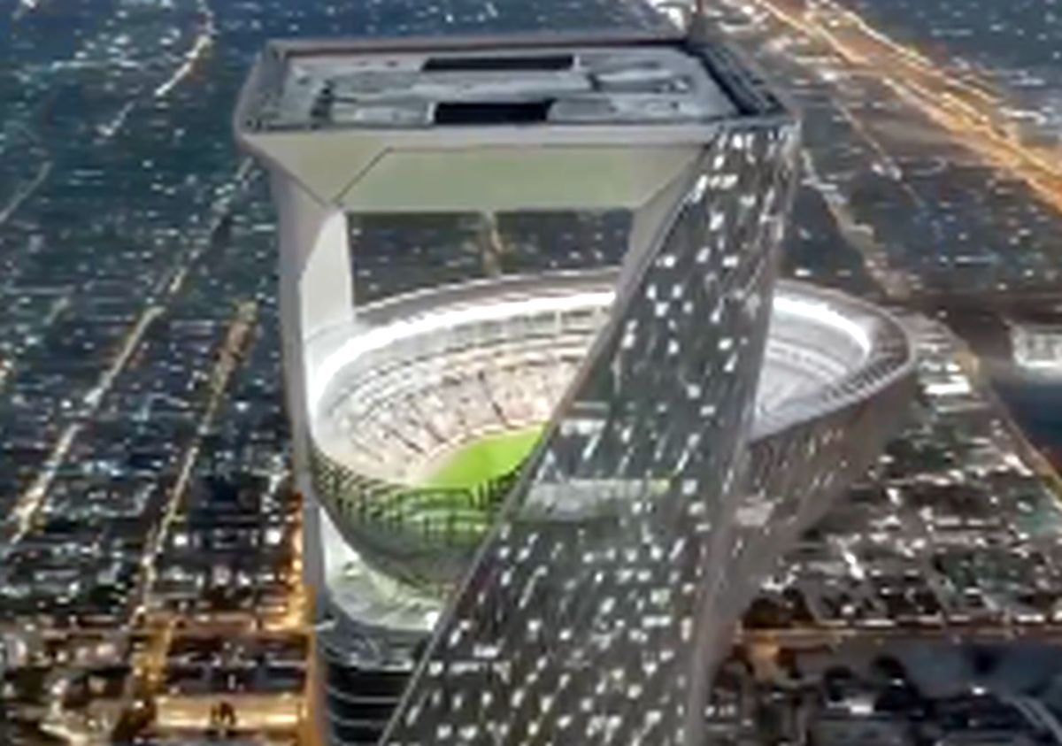 Farsa anului! 50 de milioane de oameni s-au păcălit cu stadionul suspendat » Imagini SF: cum ar fi arătat arena făcută cu inteligența artificială