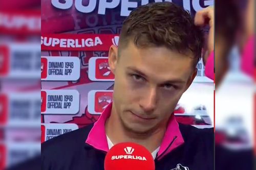 Louis Munteanu, atacantul de la CFR Cluj, a plecat plângând din interviu după eșecul cu Dinamo, scor 1-2.