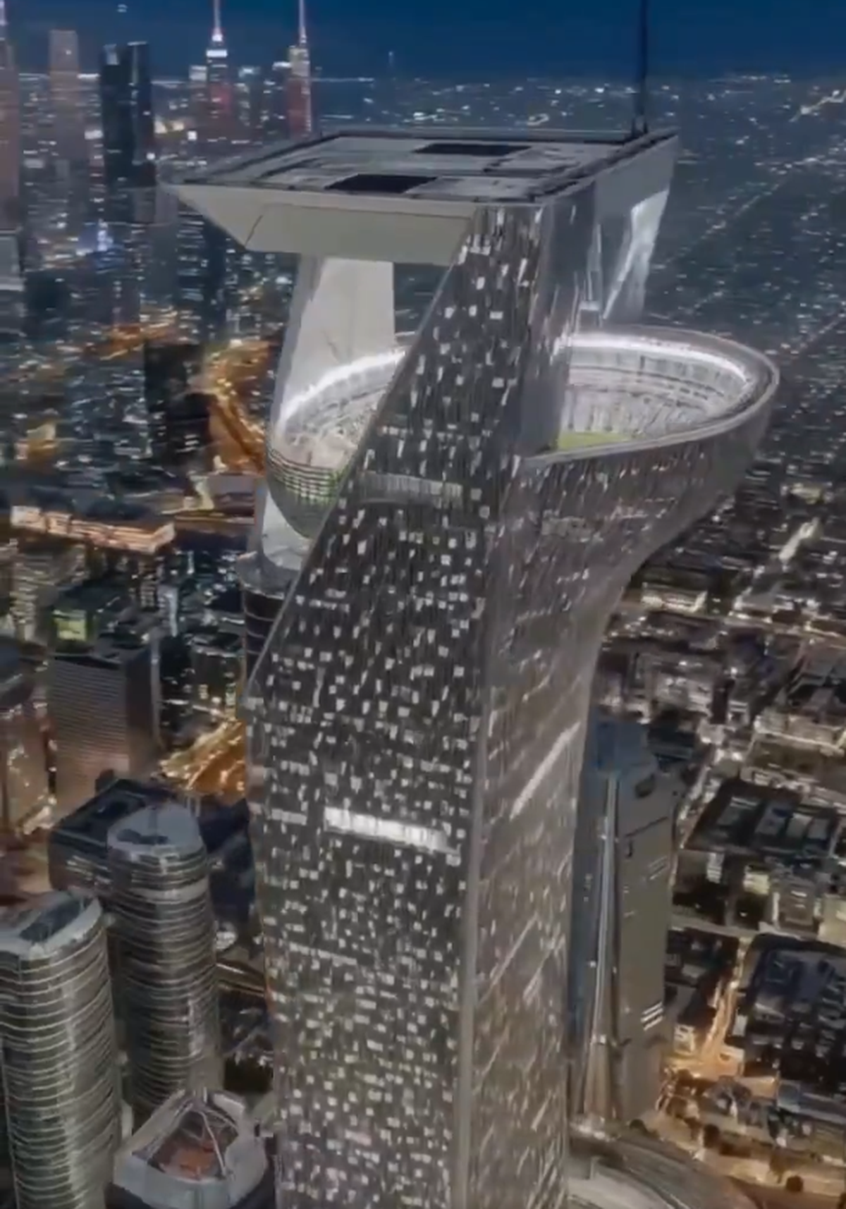 Farsa anului! 50 de milioane de oameni s-au păcălit cu stadionul suspendat » Imagini SF: cum ar fi arătat arena făcută cu inteligența artificială