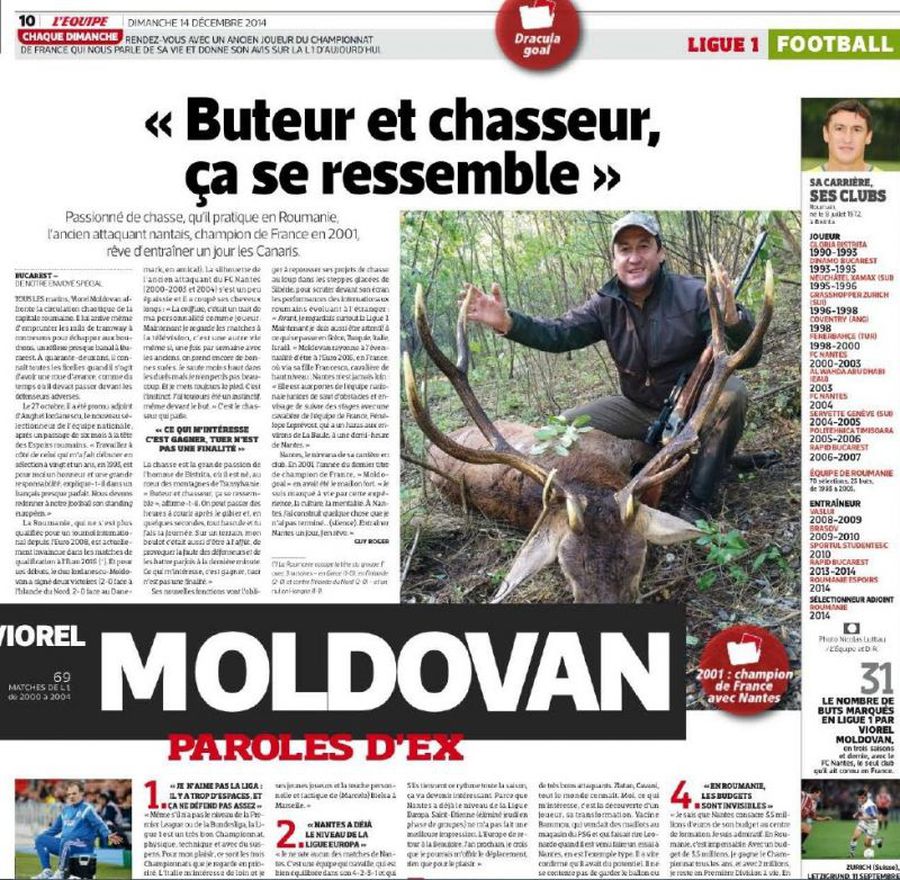 EXCLUSIV Cum i-a uimit Viorel Moldovan pe francezii de la L’Équipe: „Am arme de calibru!”