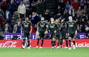 Real Madrid, victorie pe terenul lui Real Valladolid, în ultimul meci al anului pentru „galactici”» Karim Benzema a încheiat 2022 cu o „dublă” . Clasamentul în La Liga