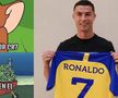 „Fanii plângând pentru CR7 / CR7 fericit  la Al Nassr”