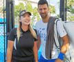 Ana Maria Gavrilovici, lângă liderul mondial Novak Djokovic