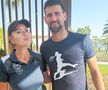 Ana Maria Gavrilovici, lângă liderul mondial Novak Djokovic