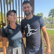 Ana Maria Gavrilovici, lângă liderul mondial Novak Djokovic