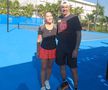 Ana Maria Gavrilovici, alături de antrenorul lui Djokovic, Goran Ivanisevic