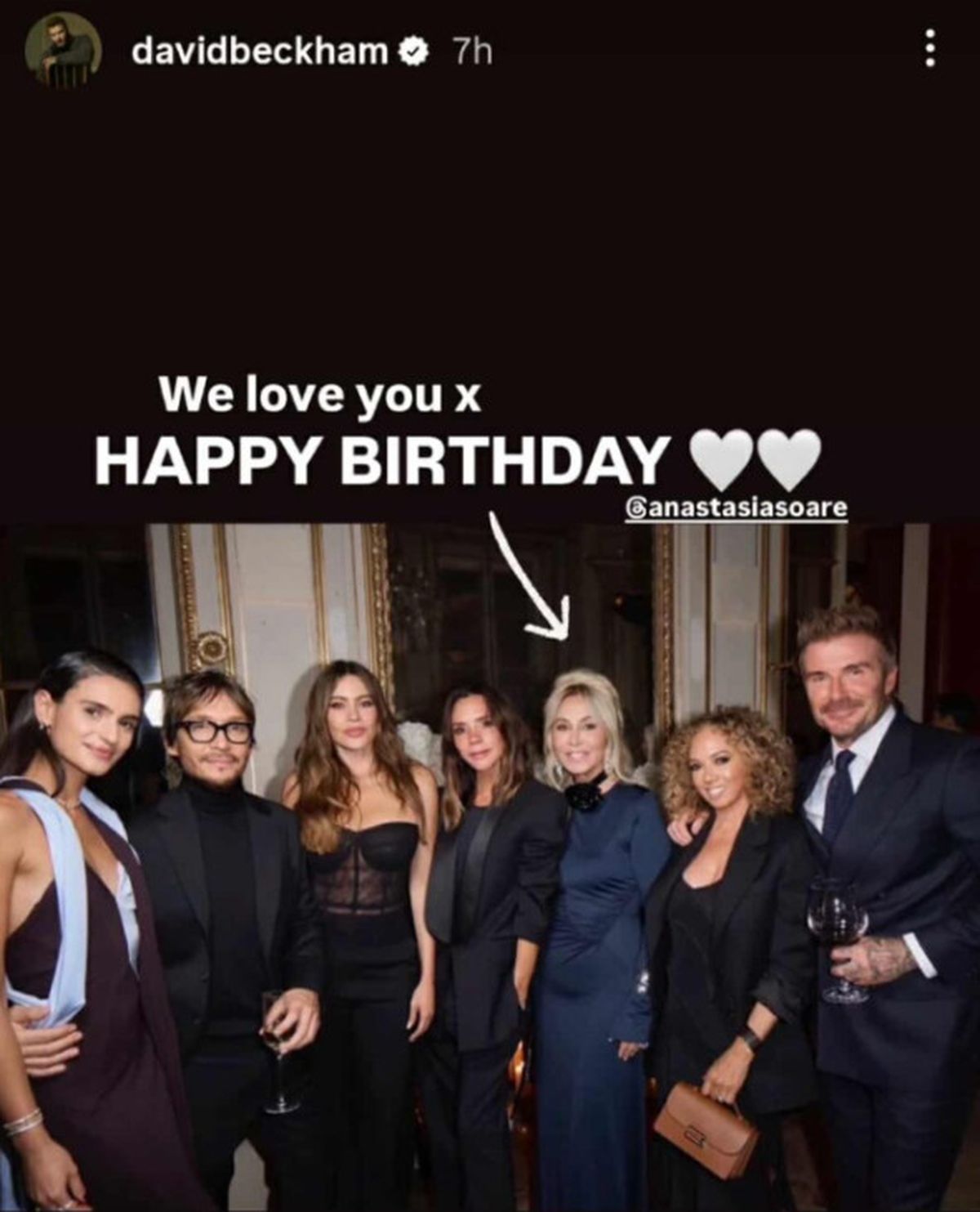 Mesajul lui David Beckham pentru Anastasia Soare